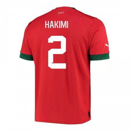 Virallinen pelipaita Marokko HAKIMI 2 Koti World Cup 2022 Lyhythihainen - Miesten Virallinen pelipaita Marokko HAKIMI 2 Koti World Cup 2022 Lyhythihainen - Miesten